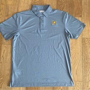 PGA Tour Presidents Cup Golf Performance Polo Shirt Embroidered Work